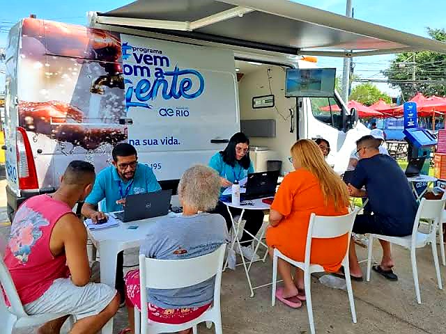 Unidade Móvel de Atendimento da Águas do Rio está na AMA Xerém. Confira os dias e os horários