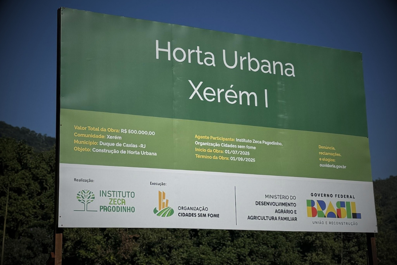 Instituto Zeca Pagodinho abre processo seletivo para bolsistas da Horta Urbana Xerém I - Fase II