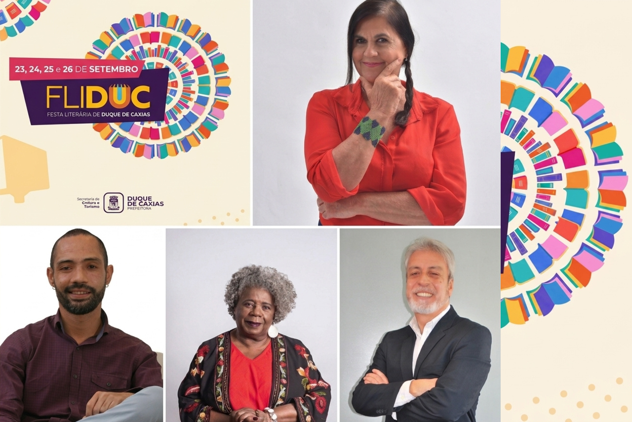Bia Bedran, Sílvio Guindane, Conceição Evaristo e Clóvis Monteiro confirmam presença na Festa Literária de Duque de Caxias